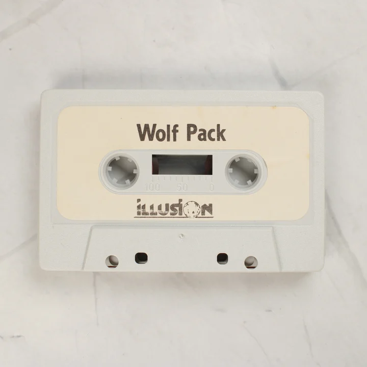 Wolf Pack magnókazetta A Wolf Pack videójátékot tartalmazó szürke magnókazetta