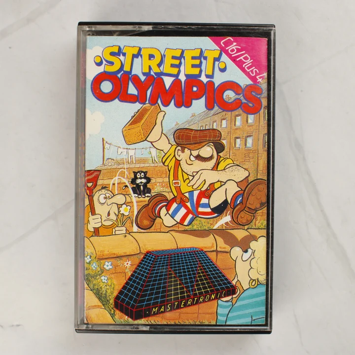 A Street Olympics videójáték színes papírborítója a műanyag tokban