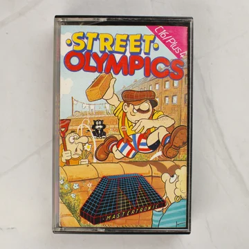 A Street Olympics videójáték színes papírborítója a műanyag tokban