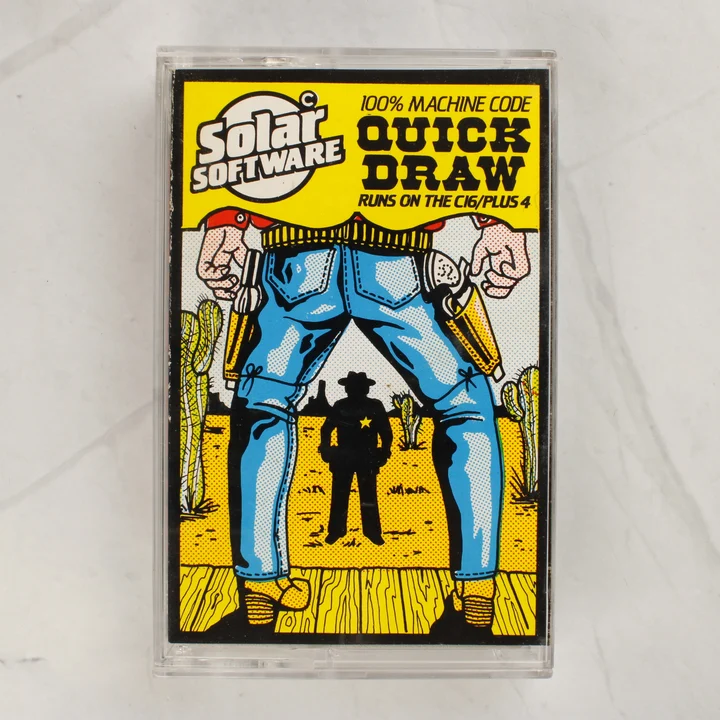 A Quick Draw videójáték színes borítója a műanyag tokban