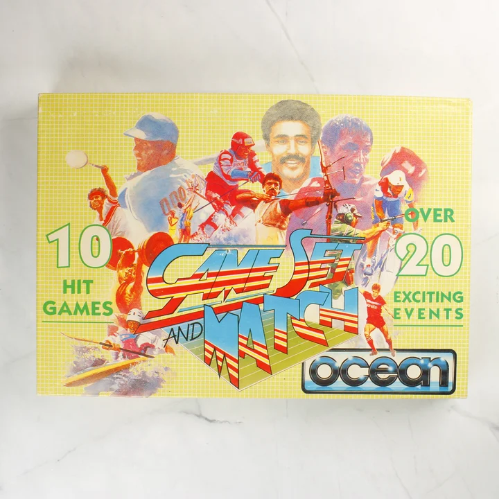 Game Set and Match Commodore 64 játékgyűjtemény doboza