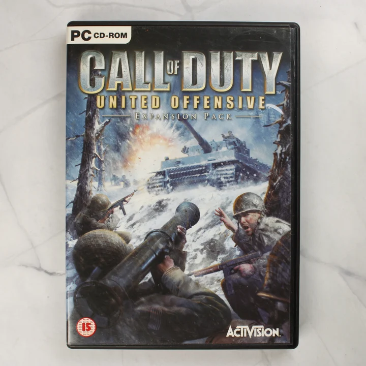 Call of Duty United Offensive PC videójáték dobozának előlapja