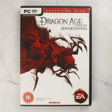 Dragon Age Origins Awakening PC videójáték előlapi borítója műanyag tokban