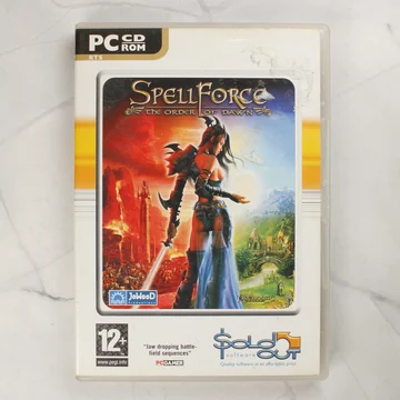 SpellForce: The Order of Dawn PC CD-ROM videójáték elülső borítója műanyag tokban