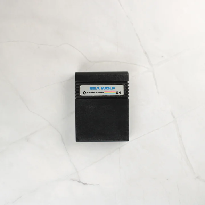 Sea Wolf C64 cartridge Sea Wolf Commodore 64 fekete cartridge