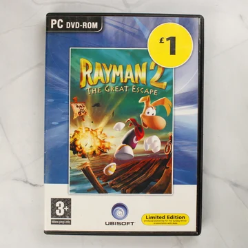 Rayman 2 The Great Escape PC DVD-ROM tok előlapja