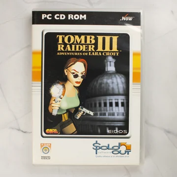 Tomb Raider III: Adventures of Lara Croft PC CD-ROM játék előlapi borítója műanyag tokban