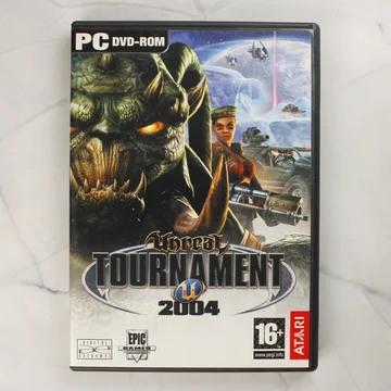 Unreal Tournament 2004 PC videójáték előlapi borítója műanyag tokban