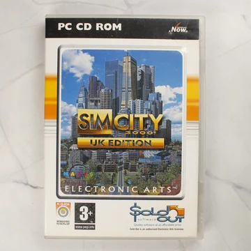 SimCity 3000 UK Edition PC CD-ROM videójáték műanyag tokban