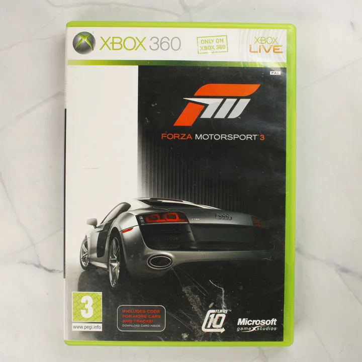 Forza Motorsport 3 Xbox 360 videójáték előlapi borítója