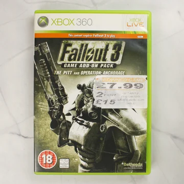Fallout 3 Game Add-On Pack Xbox 360 videójáték előlapi borítója