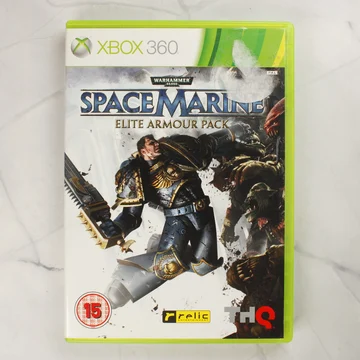 Warhammer 40,000 Space Marine Elite Armour Pack Xbox 360 videójáték tokjának előlapja