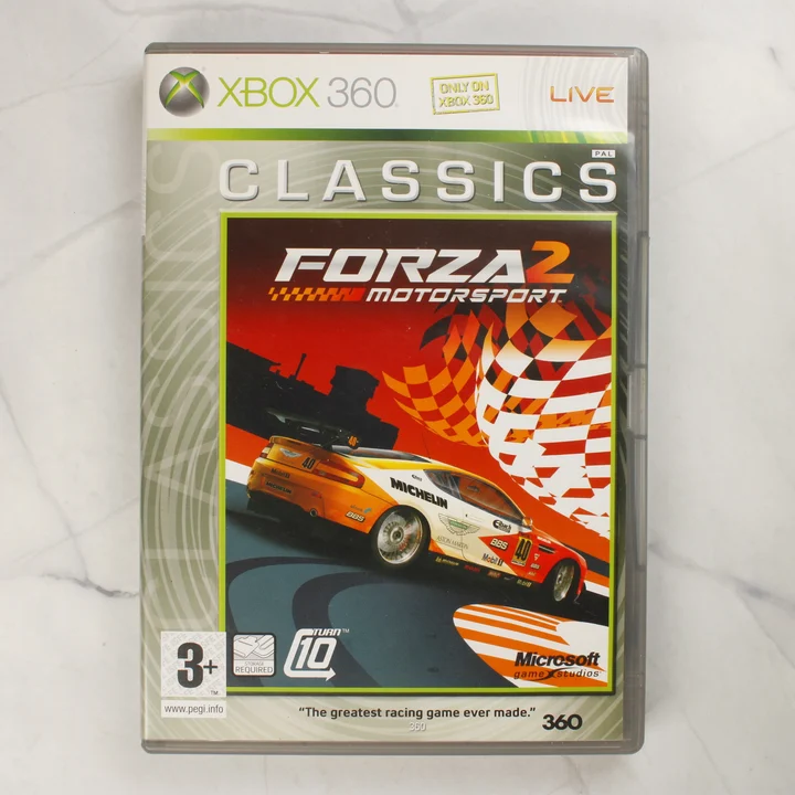 Forza Motorsport 2 Xbox 360 Classics videójáték tokja elölről