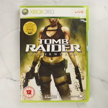 Tomb Raider: Underworld Xbox 360 videójáték előlapja tokban