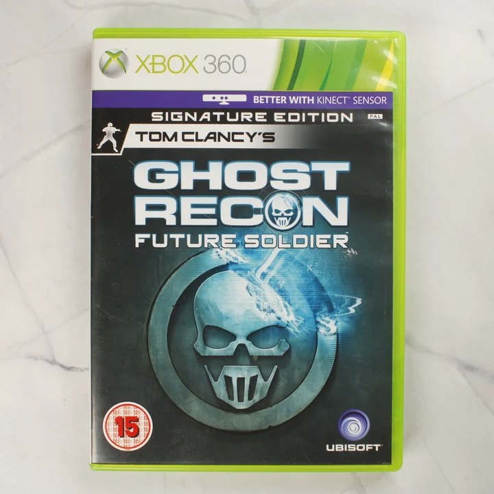 Tom Clancy's Ghost Recon Future Soldier Xbox 360 előlap Tom Clancy's Ghost Recon Future Soldier Signature Edition Xbox 360 videójáték tokja elölről