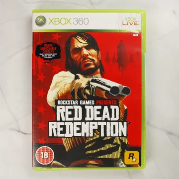 Red Dead Redemption Xbox 360 videójáték tokja szemből