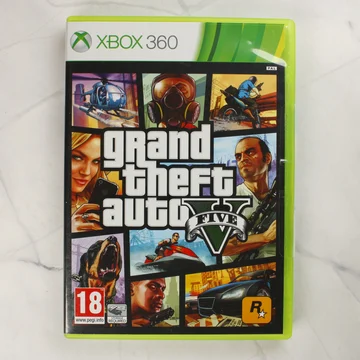 Grand Theft Auto V videójáték Xbox 360 dobozának előlapja