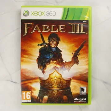 Fable III Xbox 360 videójáték előlapja műanyag tokban