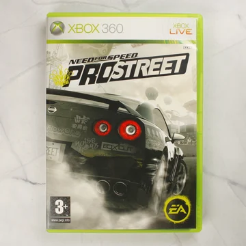 Need for Speed ProStreet Xbox 360 videójáték tokja elölről