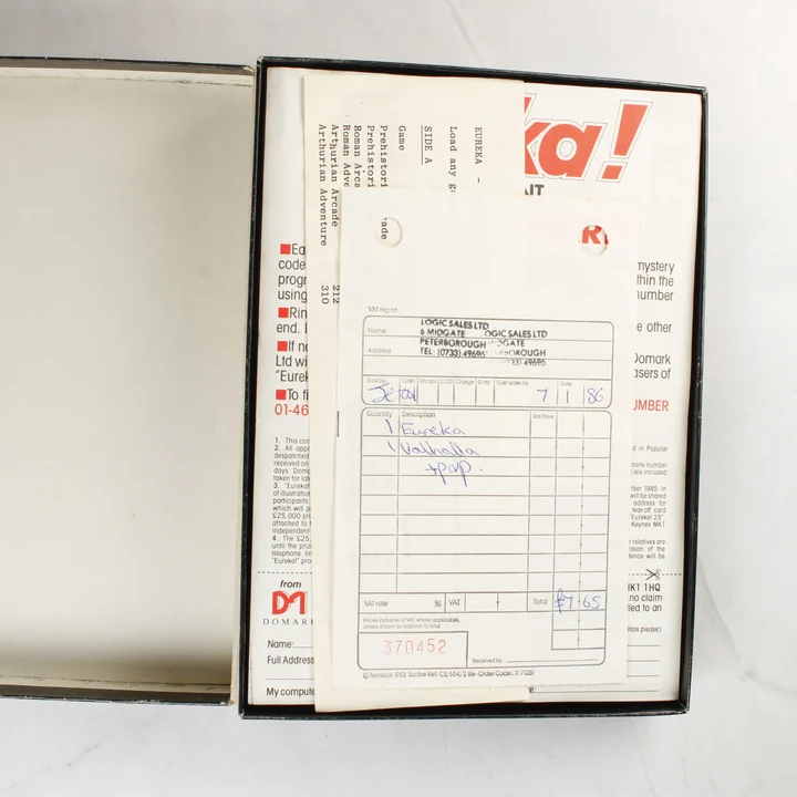 Eredeti vásárlási bizonylat Eredeti 1986-os vásárlási bizonylat a játékhoz