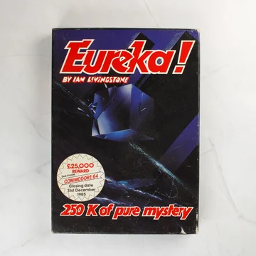 Az Eureka! videójáték dobozának előlapja Commodore 64-re