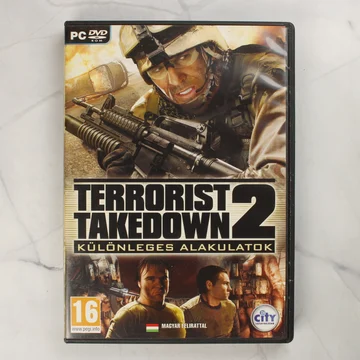 Terrorist Takedown 2: Különleges Alakulatok PC videójáték előlapi borítója DVD-tokban
