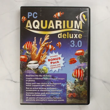 PC Aquarium Deluxe 3.0 szoftver műanyag tokjának előlapja