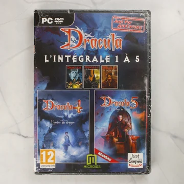 Dracula L'Intégrale 1 à 5 PC DVD-ROM videójáték bontatlan tokjának előlapja