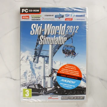 Ski-World 2012 Simulator PC-játék tokjának előlapja fóliázva