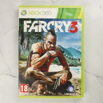 Far Cry 3 Xbox 360 videójáték tokja elölről