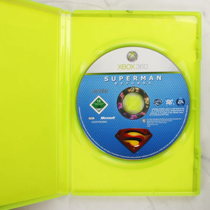 Superman Returns Xbox 360 nyitott tok lemezzel Superman Returns Xbox 360 nyitott tok a játéklemezzel