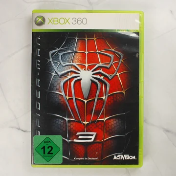 Spider-Man 3 Xbox 360 videójáték dobozának előlapja