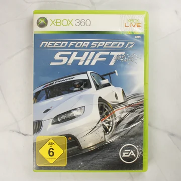 Need for Speed Shift Xbox 360 videójáték tokjának előlapja