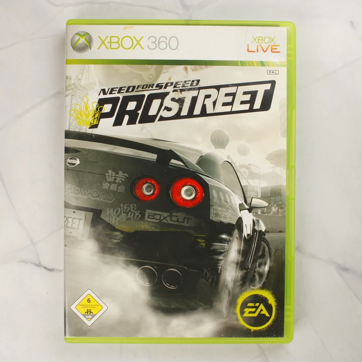 Need for Speed ProStreet Xbox 360 első borító Need for Speed ProStreet videójáték Xbox 360 tokjának előlapja