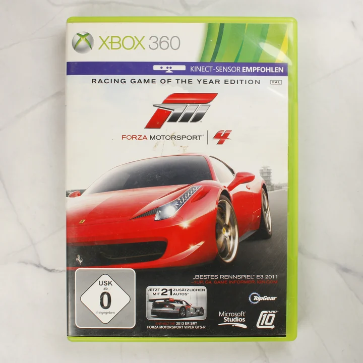 Forza Motorsport 4 Xbox 360 előlap Forza Motorsport 4 Racing Game of the Year Edition Xbox 360 játék előlapja
