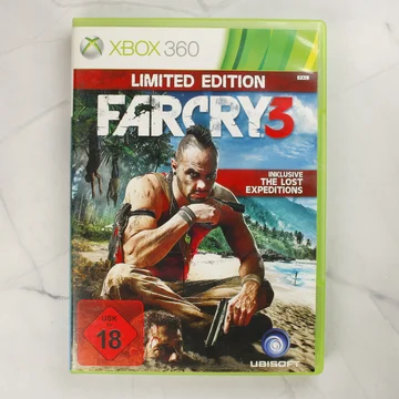 Far Cry 3 Limited Edition Xbox 360 videójáték előlapja tokban