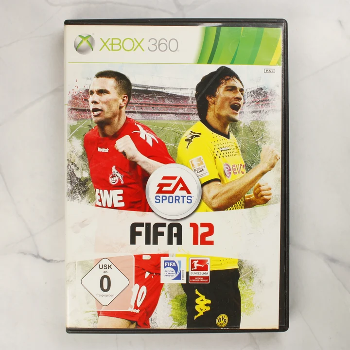FIFA 12 Xbox 360 tok előlapja FIFA 12 Xbox 360 videójáték dobozának előlapja