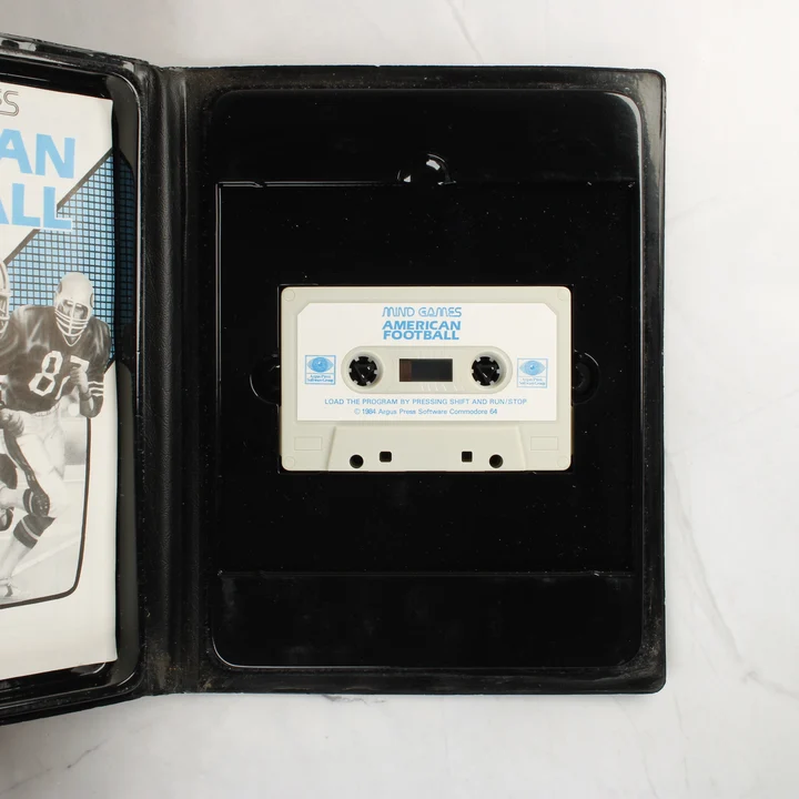 American Football C64 kazetta American Football Commodore 64 játék kazettája a tokban