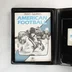 American Football Commodore 64 játék nyitott tokja az útmutatóval