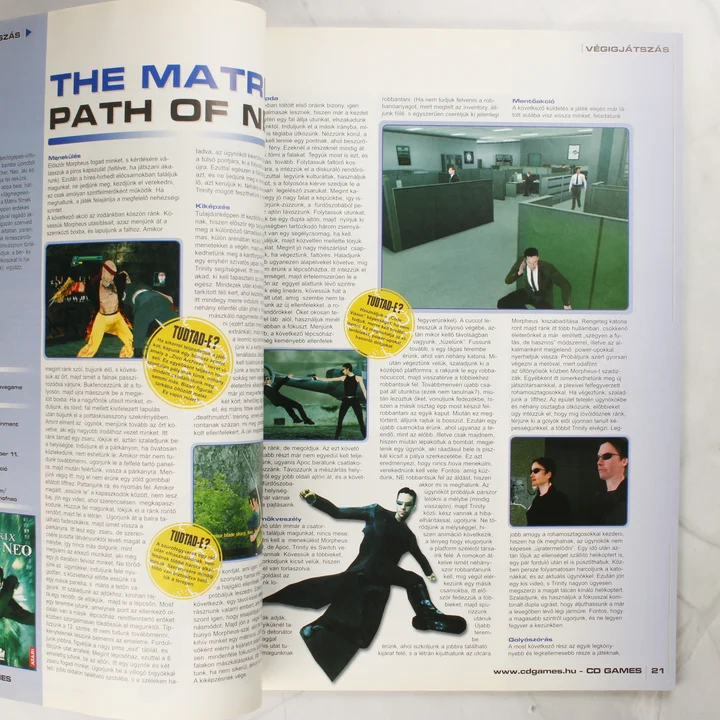 The Matrix Path of Neo végigjátszás a CD GAMES magazinban