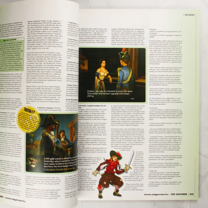 A CD Games magazin 22. és 23. oldala játékleírással és képernyőképekkel