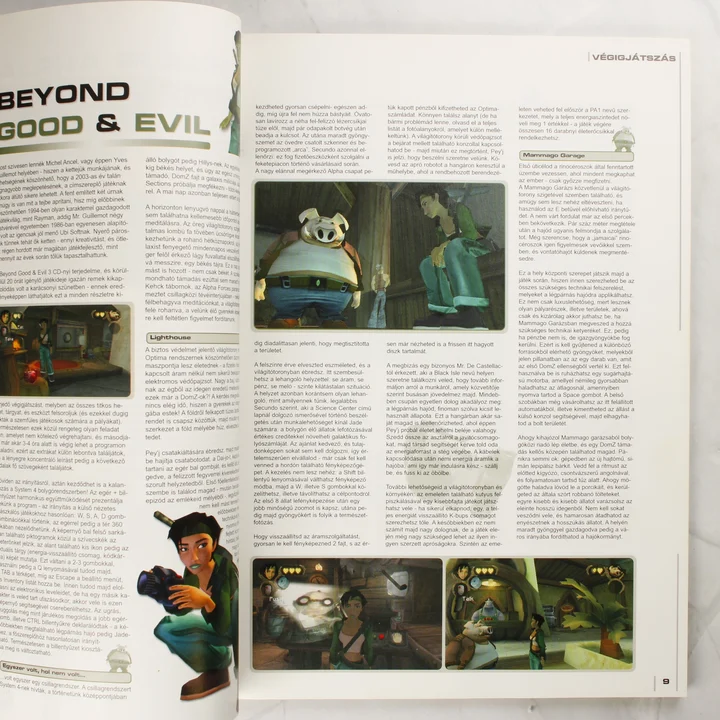 CD Games magazin belső oldala a Beyond Good & Evil végigjátszásával