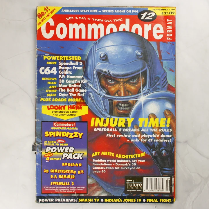 A Commodore Format magazin 12. számának első borítója