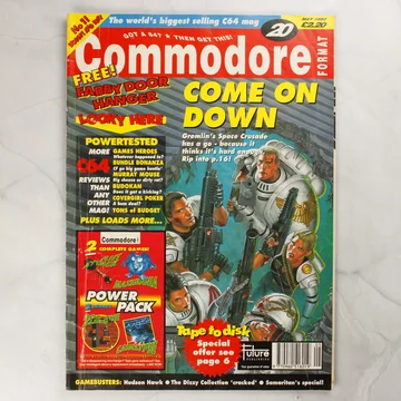 A Commodore Format magazin 20. számának borítója 1992 májusából