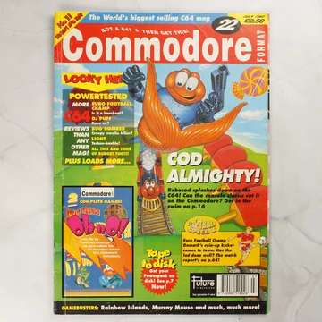 Commodore Format 22. szám 1992. júliusi címlapja Robocod figurával