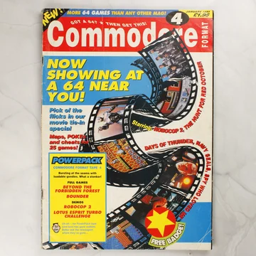 A Commodore Format magazin 1991. januári 4. számának előlapja