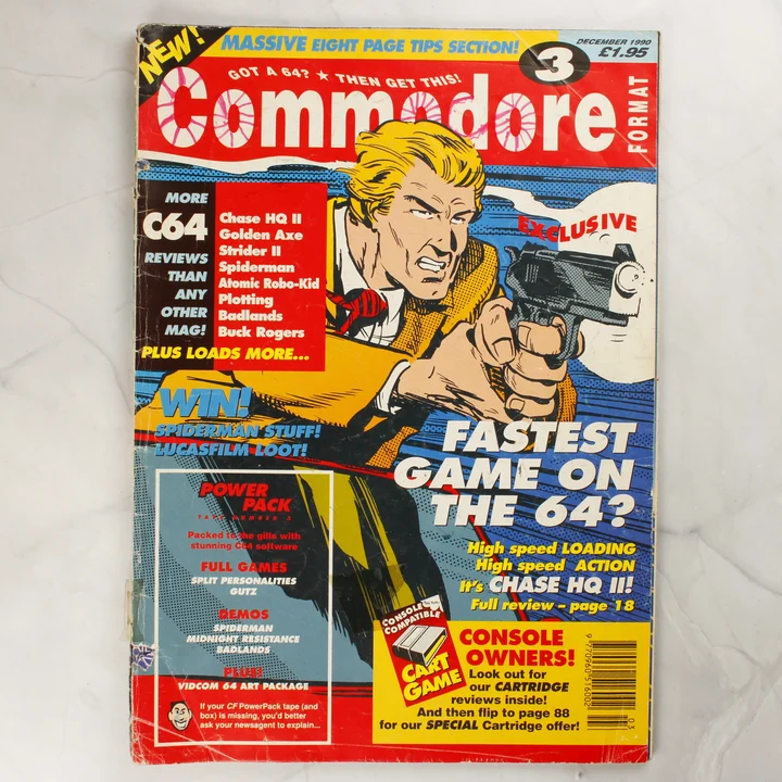 Commodore Format magazin 3. szám borító A Commodore Format magazin 1990. decemberi 3. számának címlapja