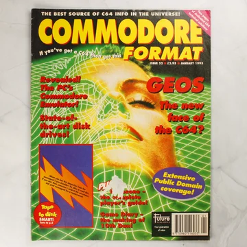 A Commodore Format 52. számának borítója 1995 januárjából