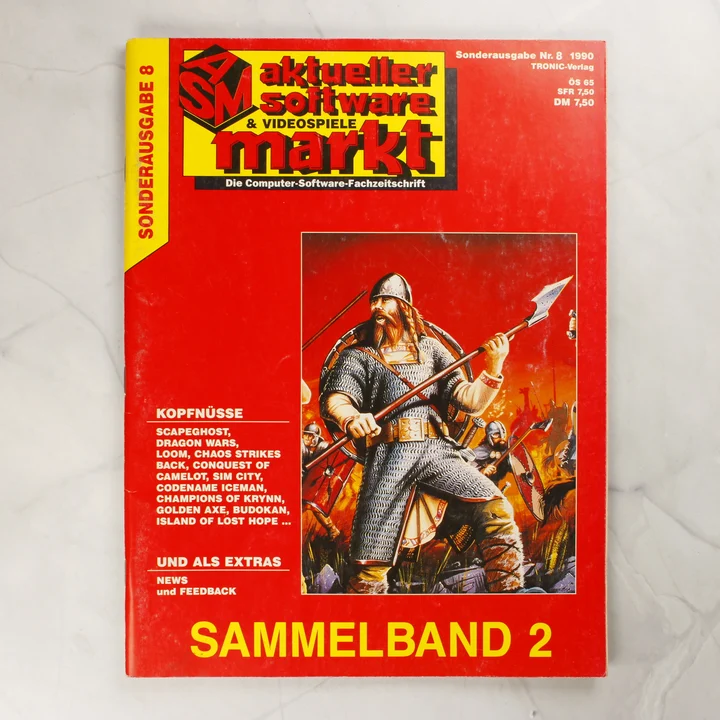 Az ASM Sonderausgabe Nr. 8 1990 Sammelband 2 videójáték magazin piros borítója