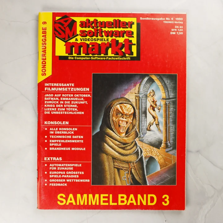 ASM Sonderausgabe Nr. 9 1990 borító Az ASM Sonderausgabe Nr. 9 1990 Sammelband 3 magazin borítója